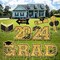 10 PCS 2024 Graduation Decorations, Large Congrats Grad 2024 Yard Signs with Stakes, Class of 2024 Glitter Plastic Congratulations Graduate Grad Lawn Yard Signs for College School Grad Party Supplies